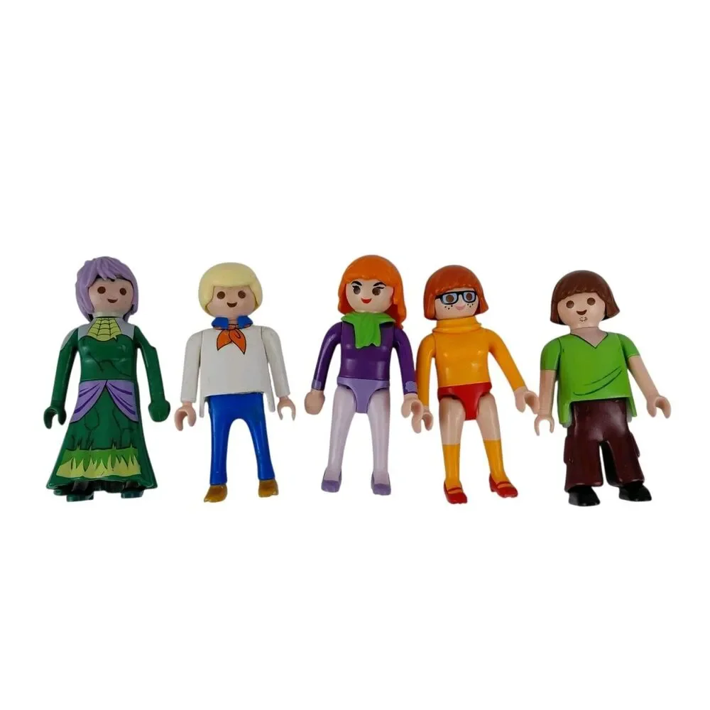 Playmobil Scooby-Doo Mystery Mansion Haunted Mystery Machine Van Figs Incomplete
